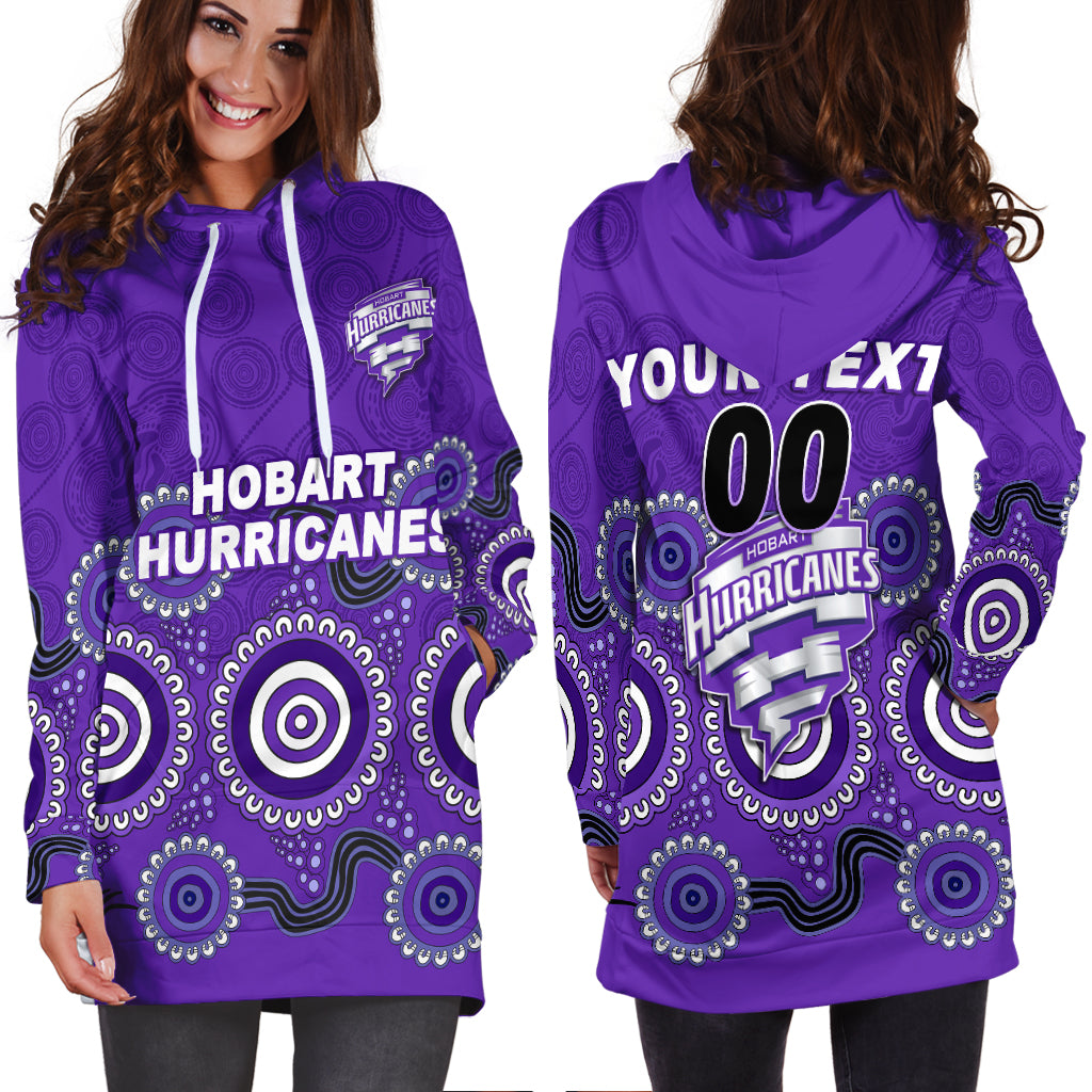 (Custom Personalised) Hobart Hurricanes Aboriginal Cricket 2022 Hoodie Dress - - Vibe Hoodie Shop