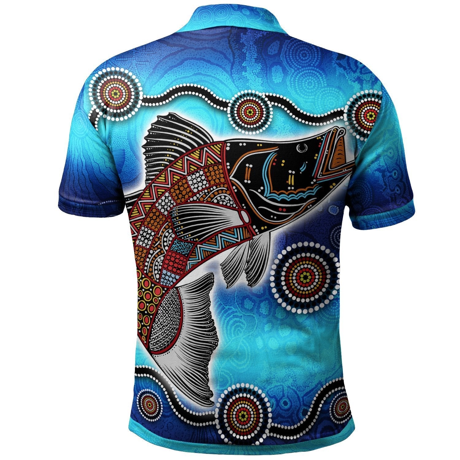 Vibe Hoodie Aboriginal Polo Shirt - Aboriginal Fishing - BN25 - RLT20 - Vibe Hoodie Shop