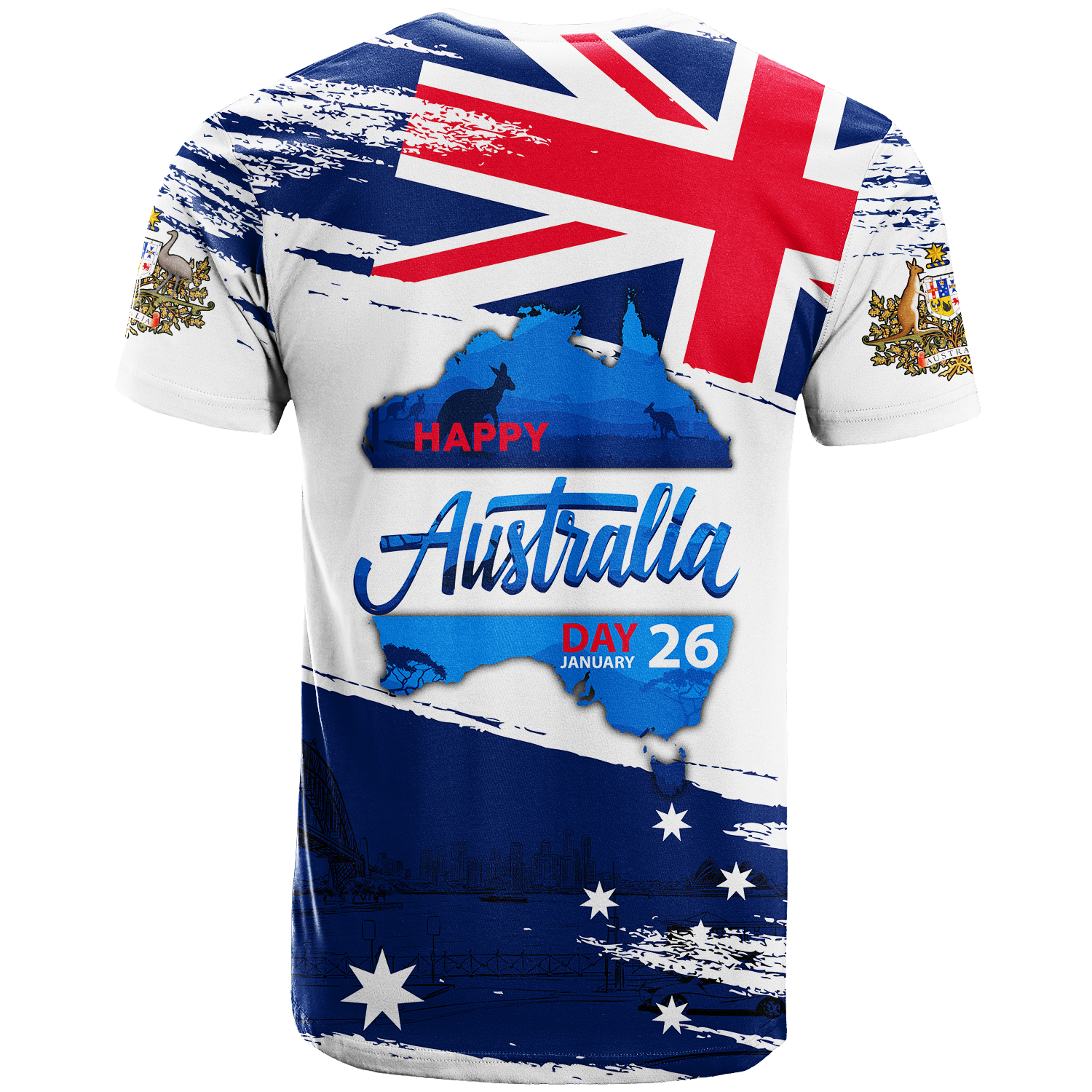 Happy Australia Day January 26 T Shirt - - Vibe Hoodie Shop