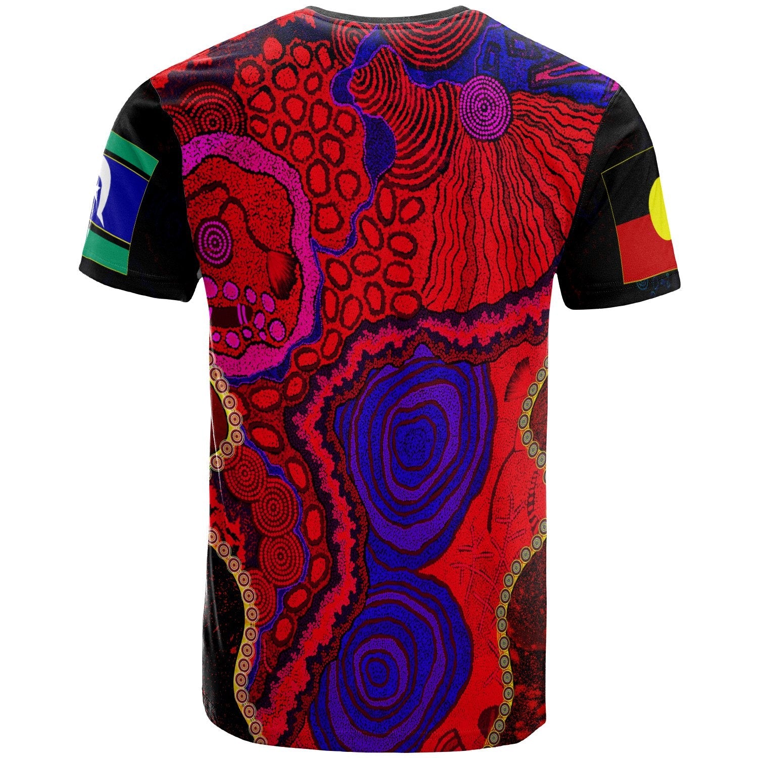 Aboriginal T shirt - NAIDOC Week 2020 Aboriginal Red Pattern - Vibe Hoodie Shop