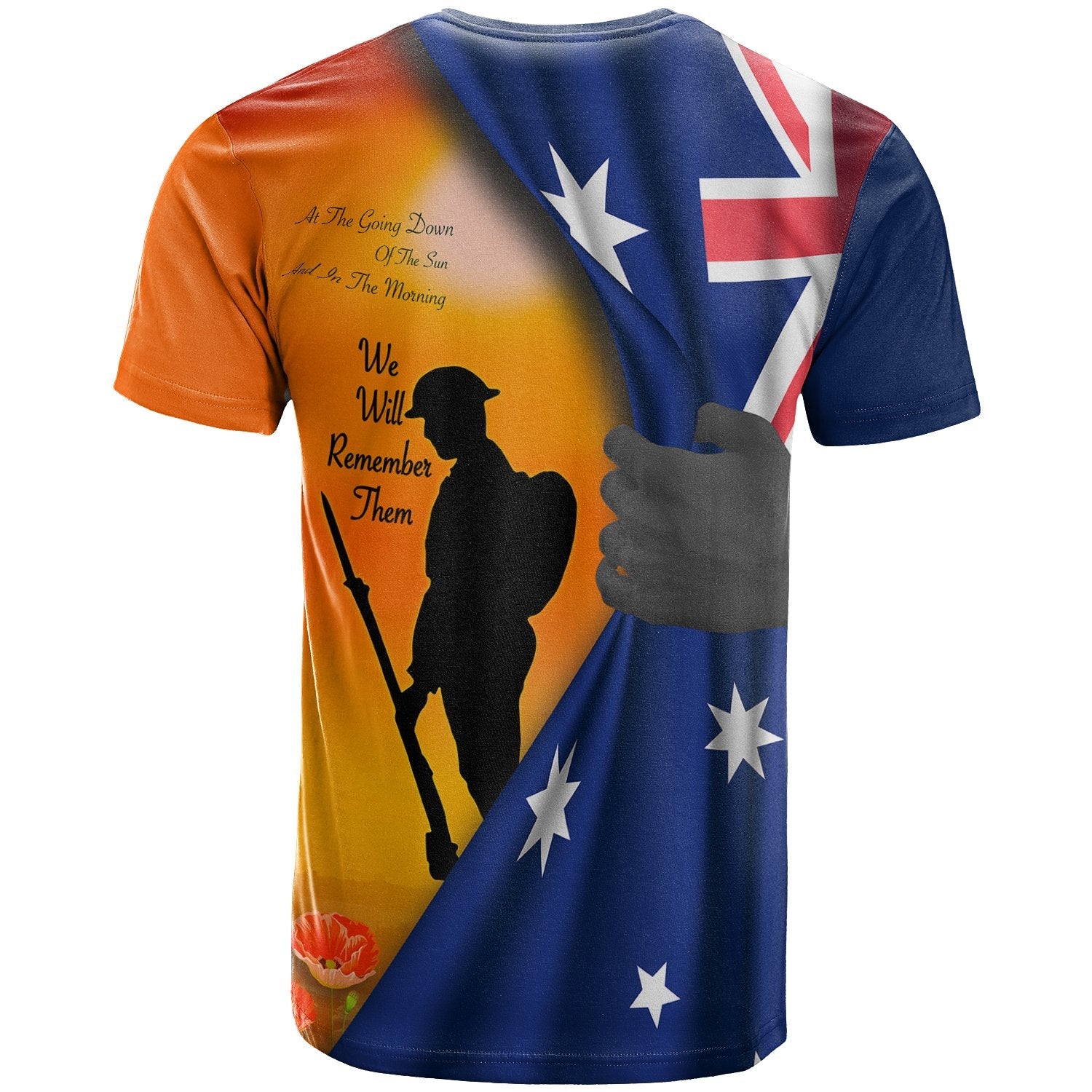 ANZAC T - Shirt - We Will Remember Them Ver02 - Vibe Hoodie Shop