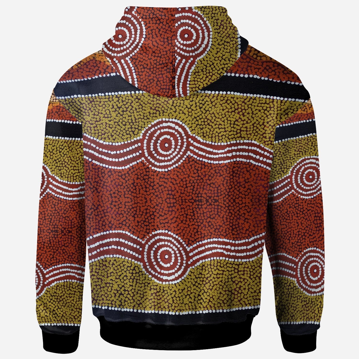 Zip Hoodie - Aboriginal Dot Style - Vibe Hoodie Shop