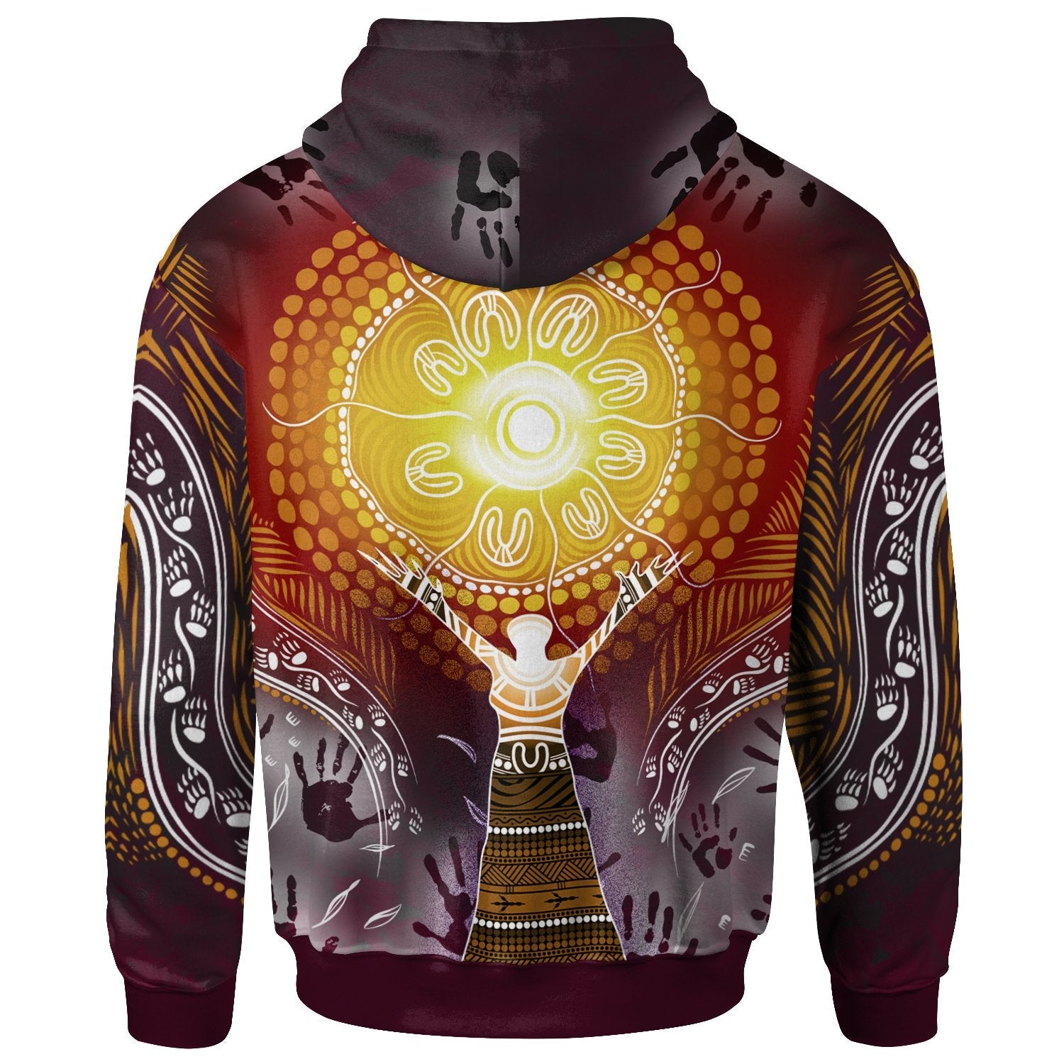 Hoodie - Australian Aboriginal NAIDOC Week - Because Of Her, We Can - Vibe Hoodie Shop