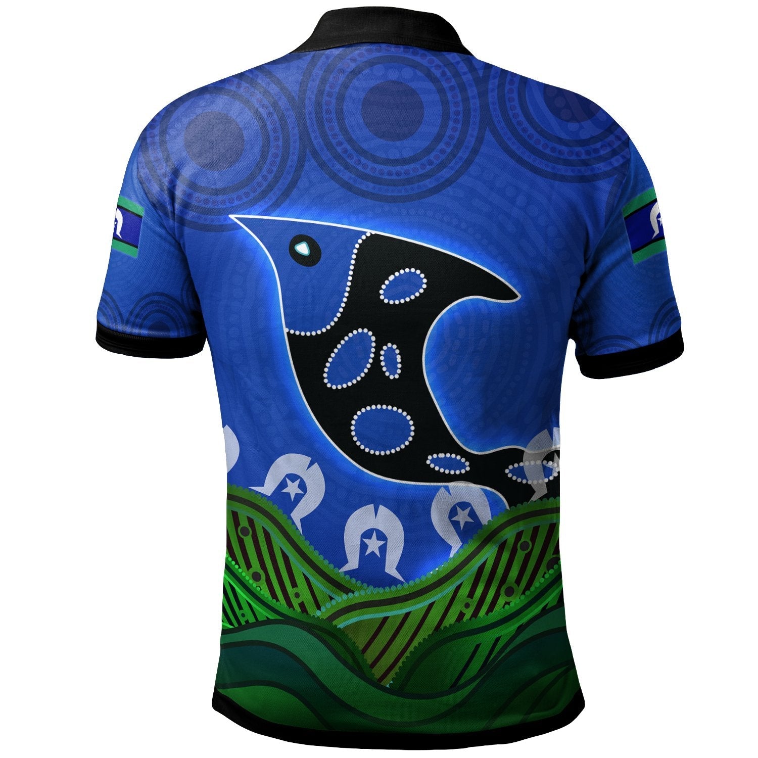 Polo Shirt - Torres Strait Dot Patterns - Vibe Hoodie Shop