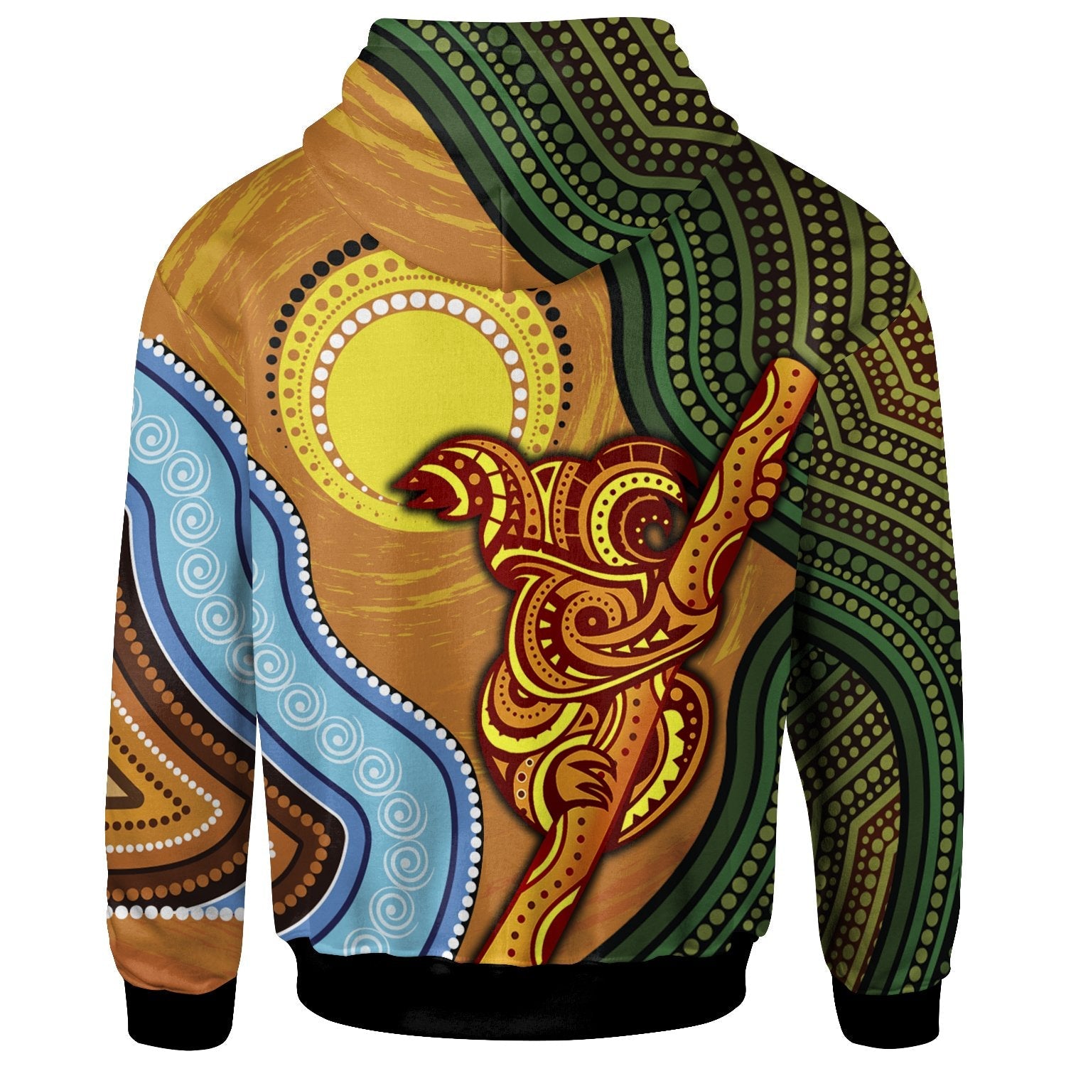 Hoodie - Australian Aboriginal Dot Painting Koala - Vibe Hoodie Shop