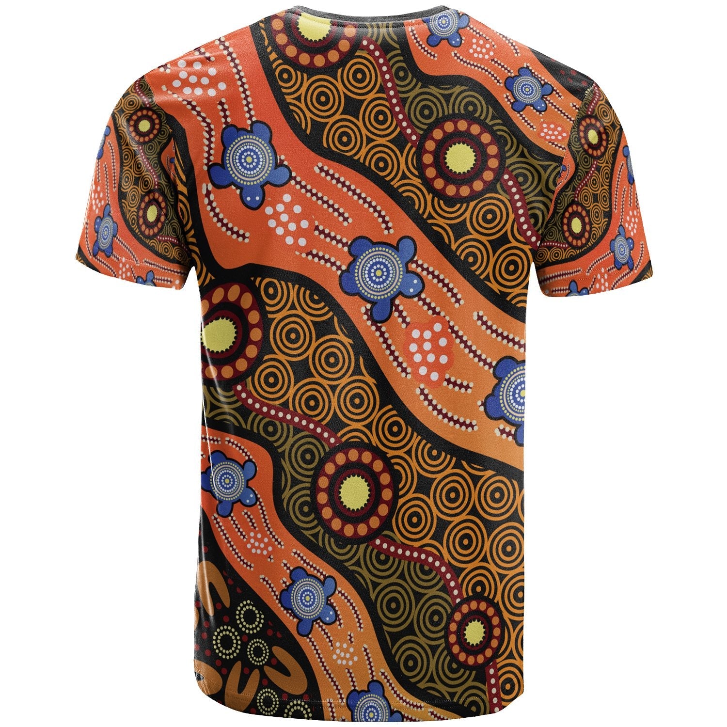 Tshirt - Aboriginal Dot Unique Style Turtle - Vibe Hoodie Shop