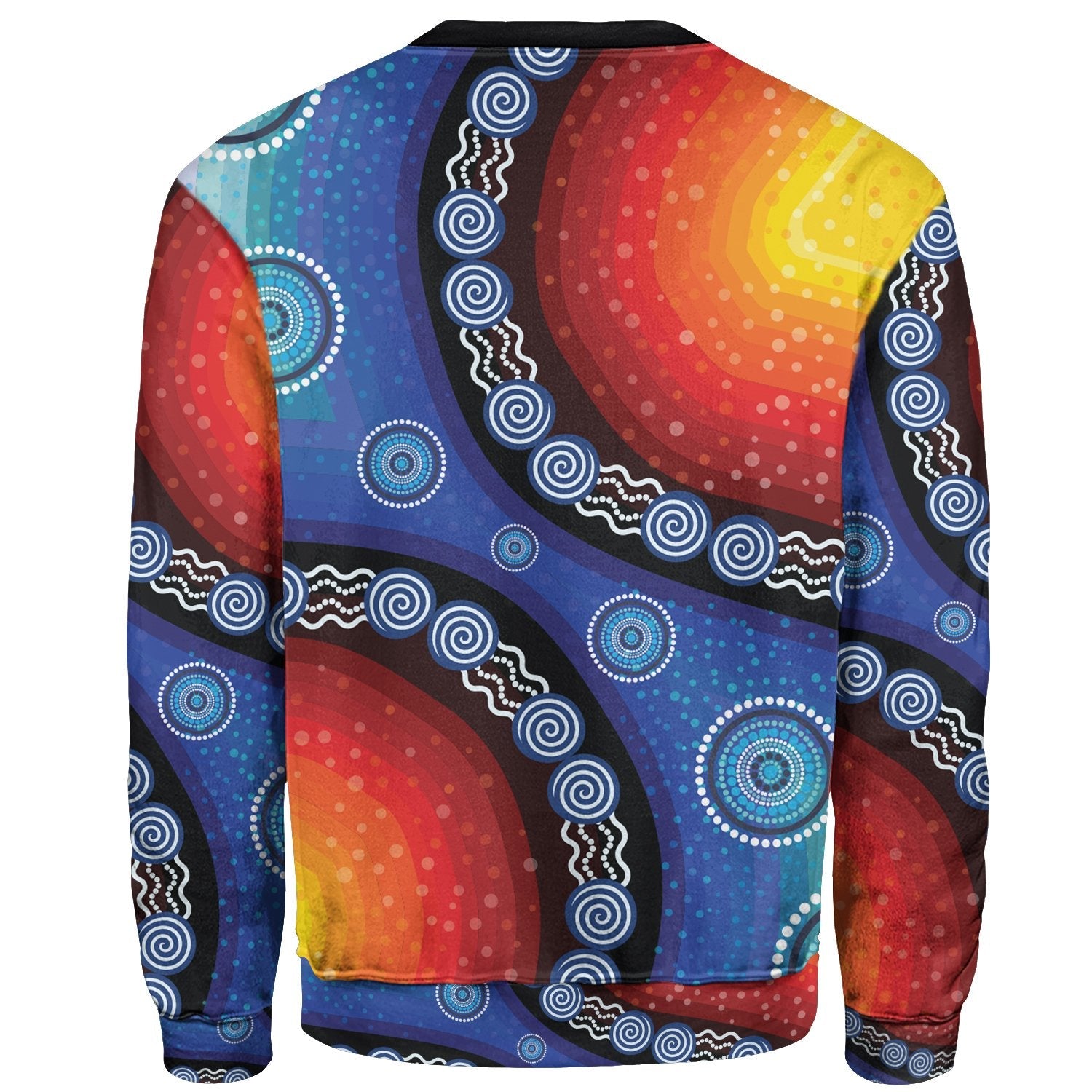 Sweater Shirt - Aboriginal Color Dot Painting - Vibe Hoodie Shop