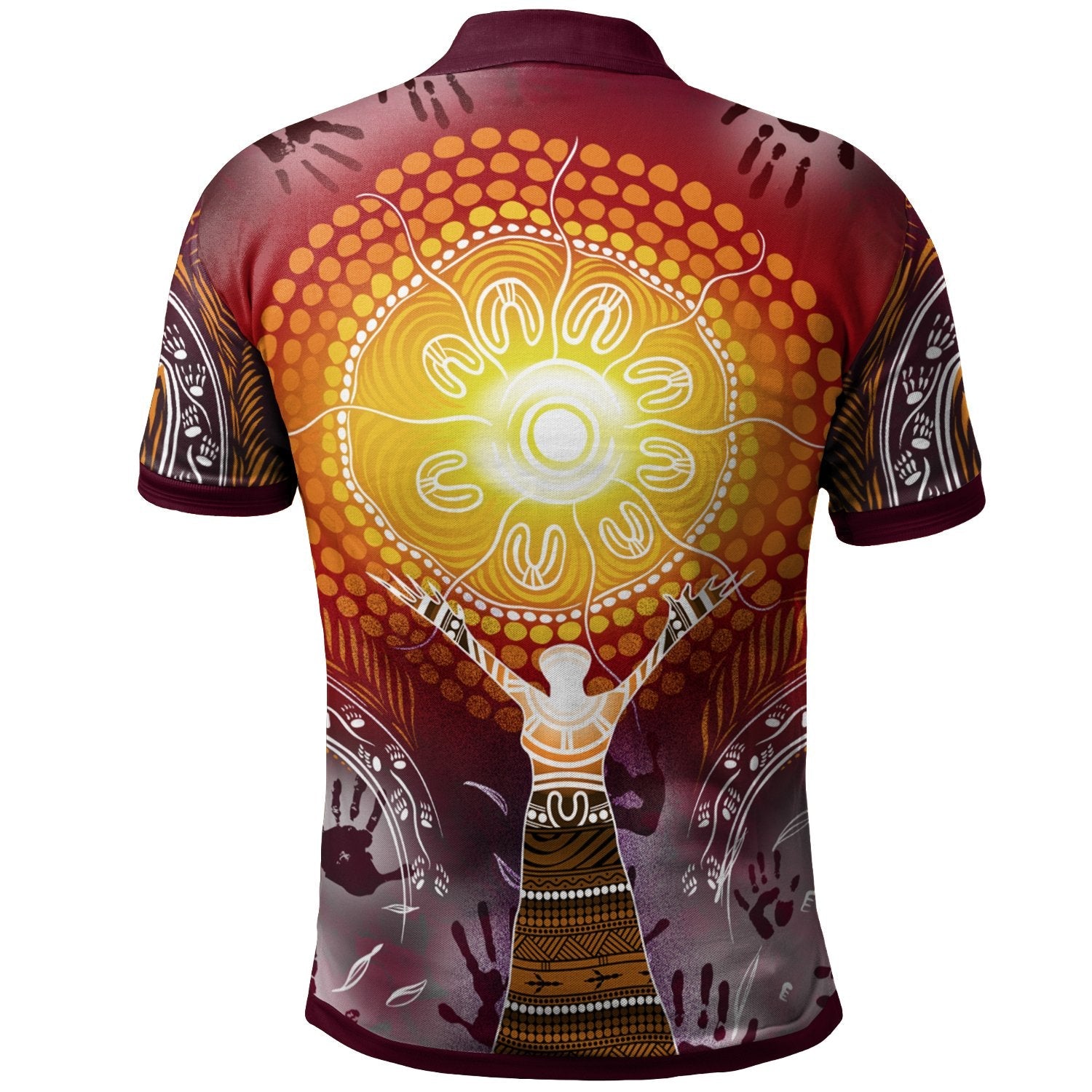 Polo Shirt - Australian Aboriginal NAIDOC Week - Because Of Her, We Can - Vibe Hoodie Shop