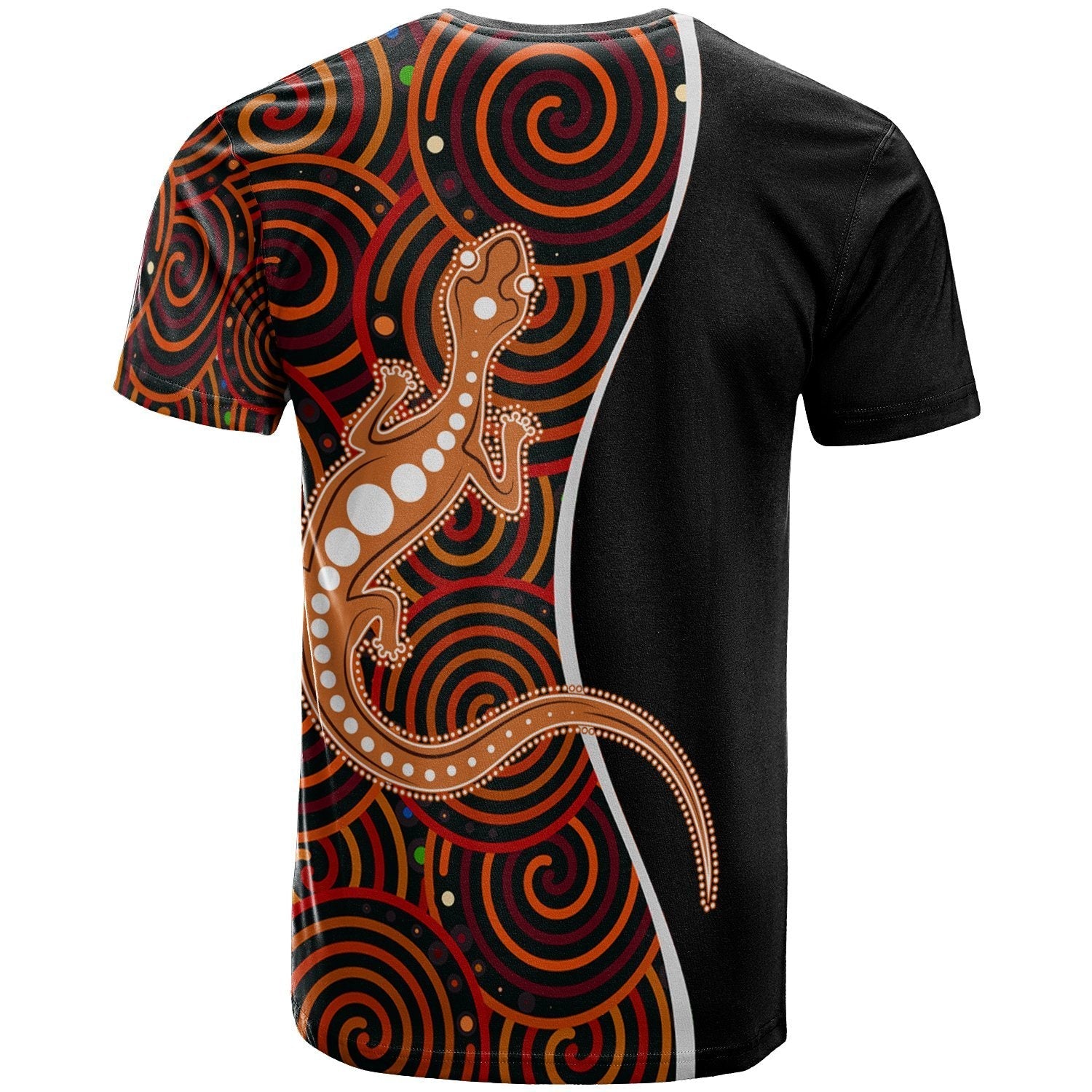 Aboriginal T shirt - Indigenous Lizard Dreaming - Vibe Hoodie Shop