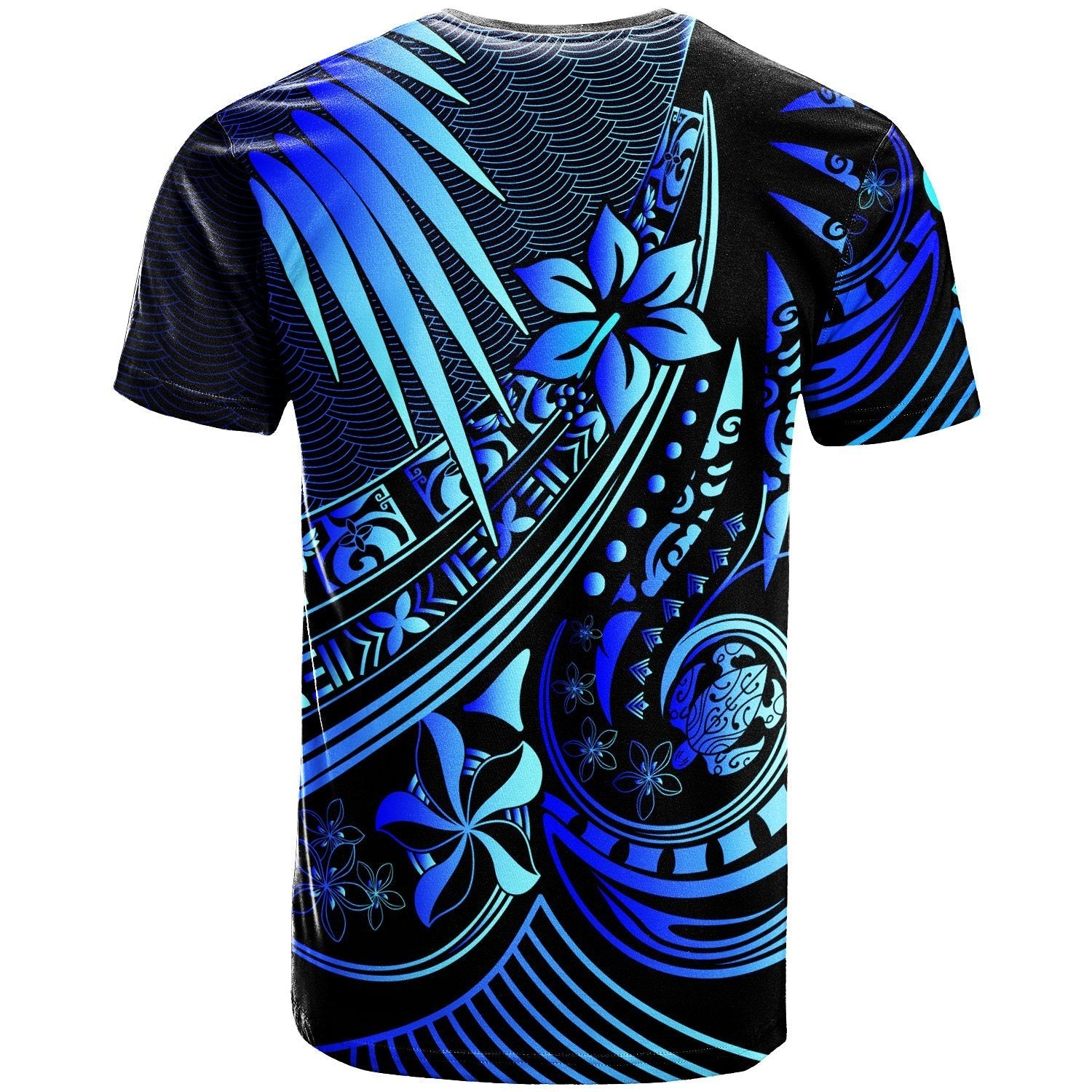 Fiji T shirt - The Flow Of The Ocean Blue - Vibe Hoodie Shop