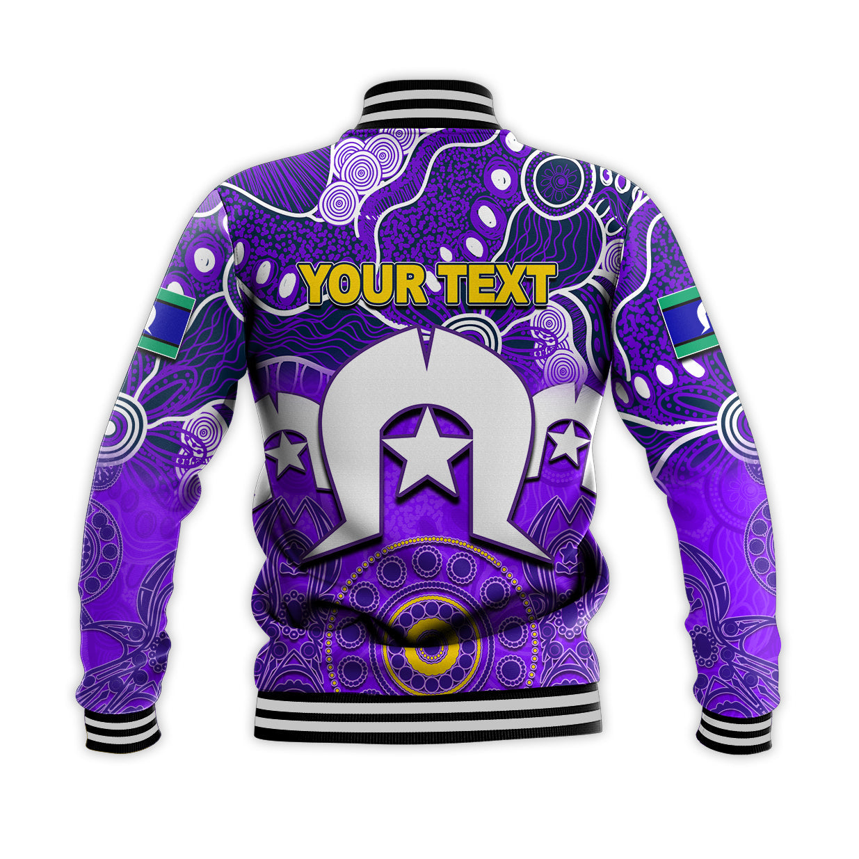 (Custom Personalised) Storm Torres Strait Islanders Mix Aboriginal Baseball Jacket - Vibe Hoodie Shop