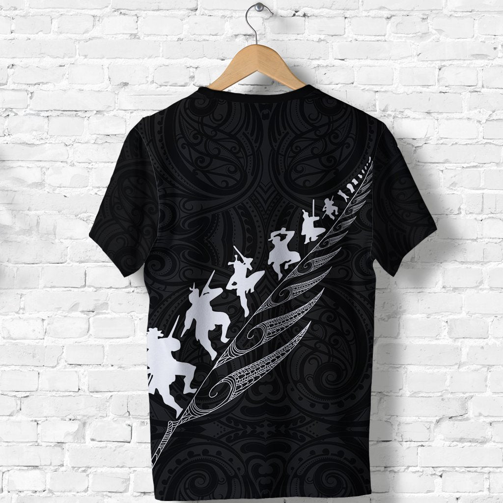 New Zealand Rugby Shirt, Haka Fern Rugby T shirt - Vibe Hoodie Shop