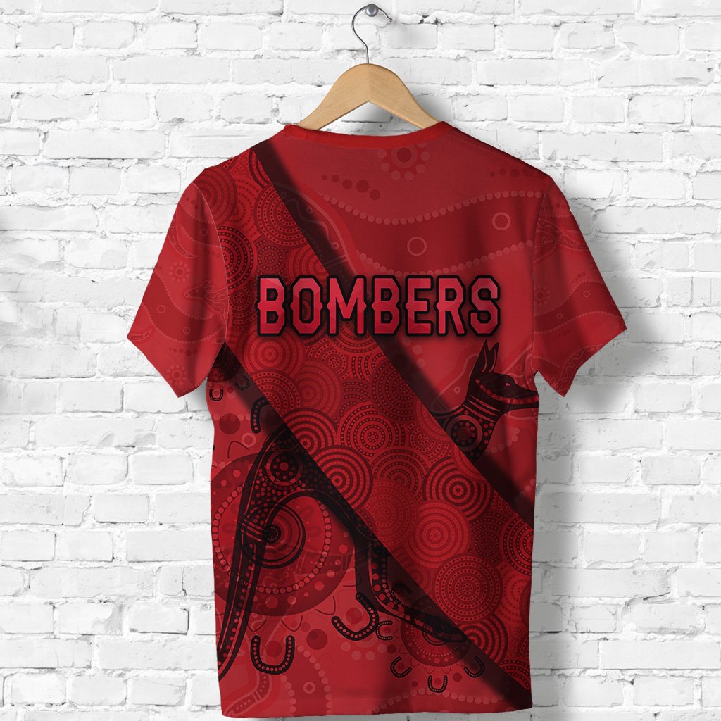 Essendon T shirt Indigenous Bombers - Red - Vibe Hoodie Shop