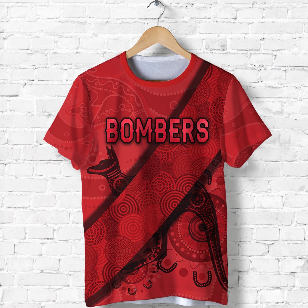 Essendon T shirt Indigenous Bombers - Red - Vibe Hoodie Shop