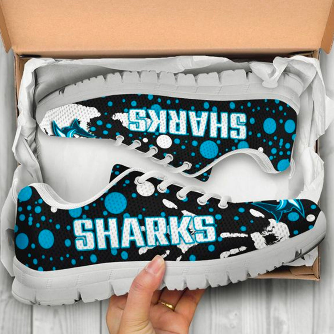 Sharks Indigenous Sneakers Minimalism Version - Vibe Hoodie Shop