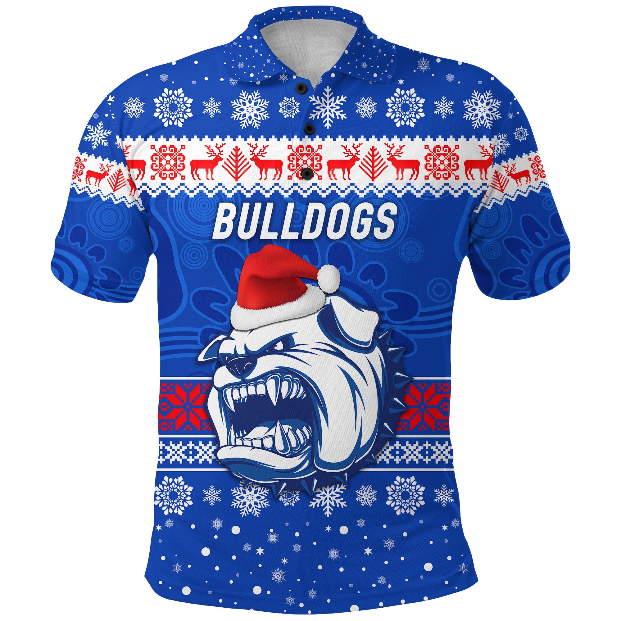 Western Bulldogs Polo Shirt Christmas Simple Style - Vibe Hoodie Shop