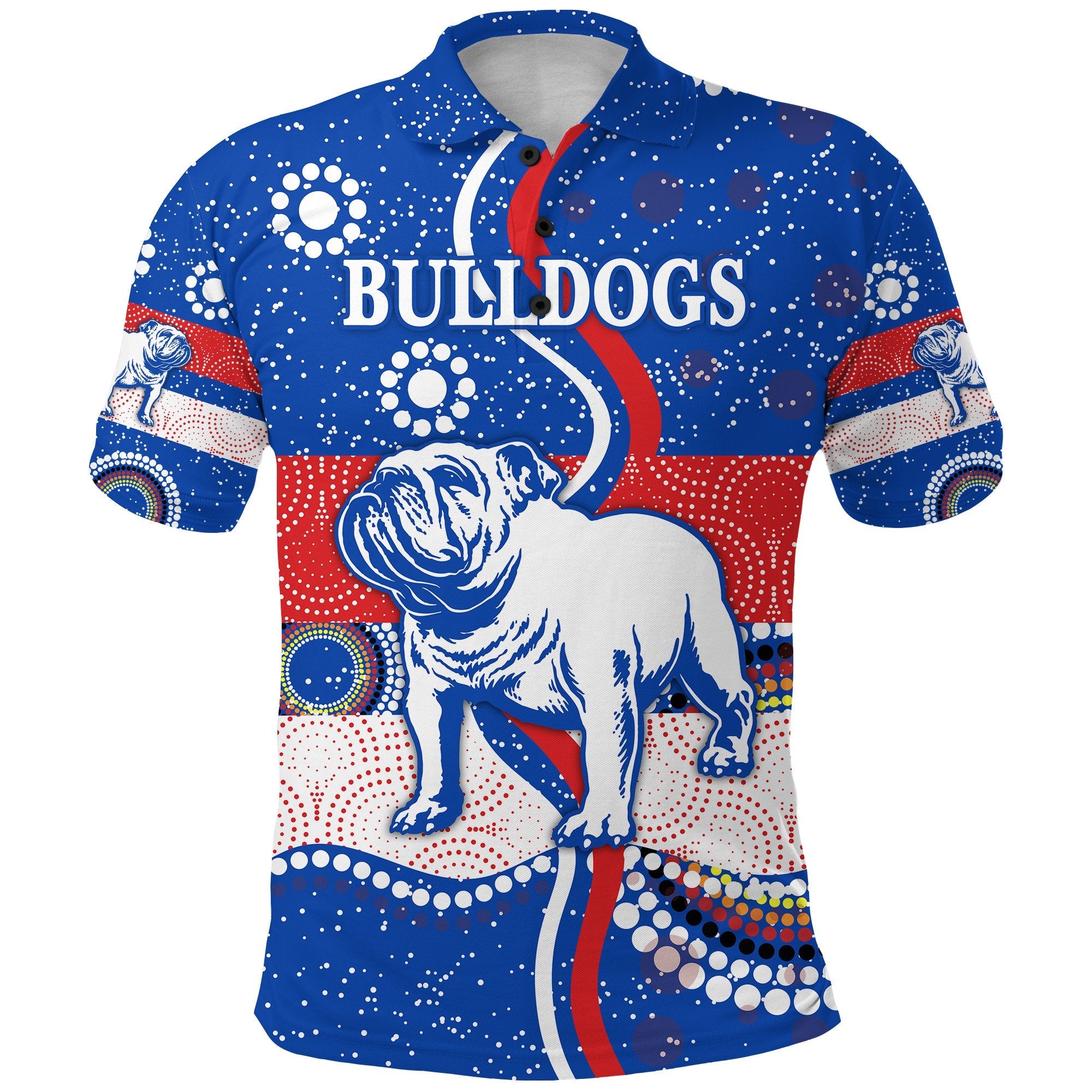 Western Polo Shirt Bulldogs Unique Indigenous - Vibe Hoodie Shop