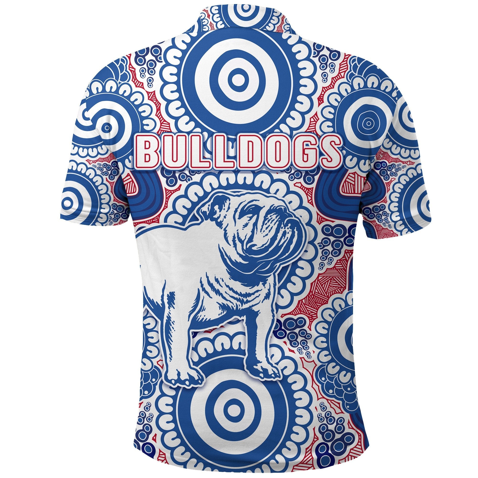 Western Polo Shirt Bulldogs Simple Indigenous - Vibe Hoodie Shop