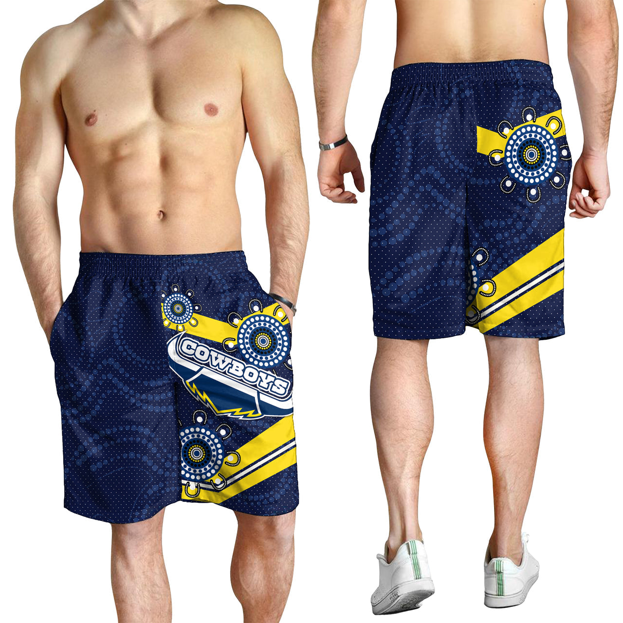 Cowboys Rugby Men Shorts - Custom Aussie Cowboys Men Shorts RLT13 - Vibe Hoodie Shop