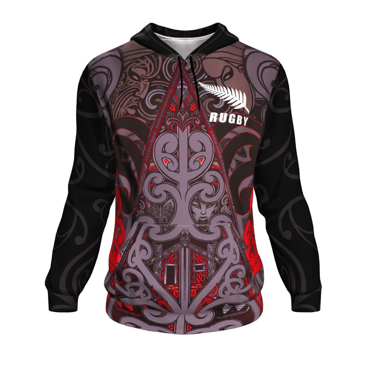 New Zealand Maori Rugby Hoodie - Vibe Hoodie Shop