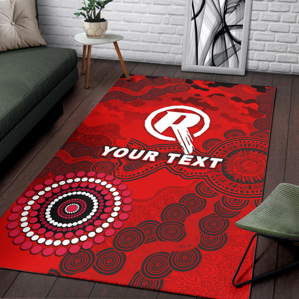 (Custom Personalised) Melbourne Renegades ANZAC Day Aboriginal Area Rug - - Vibe Hoodie Shop