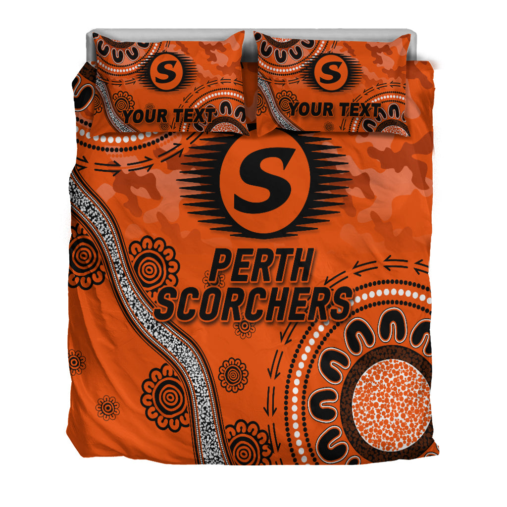 (Custom Personalised) Perth Scorchers ANZAC Day Aboriginal Bedding Set - - Vibe Hoodie Shop