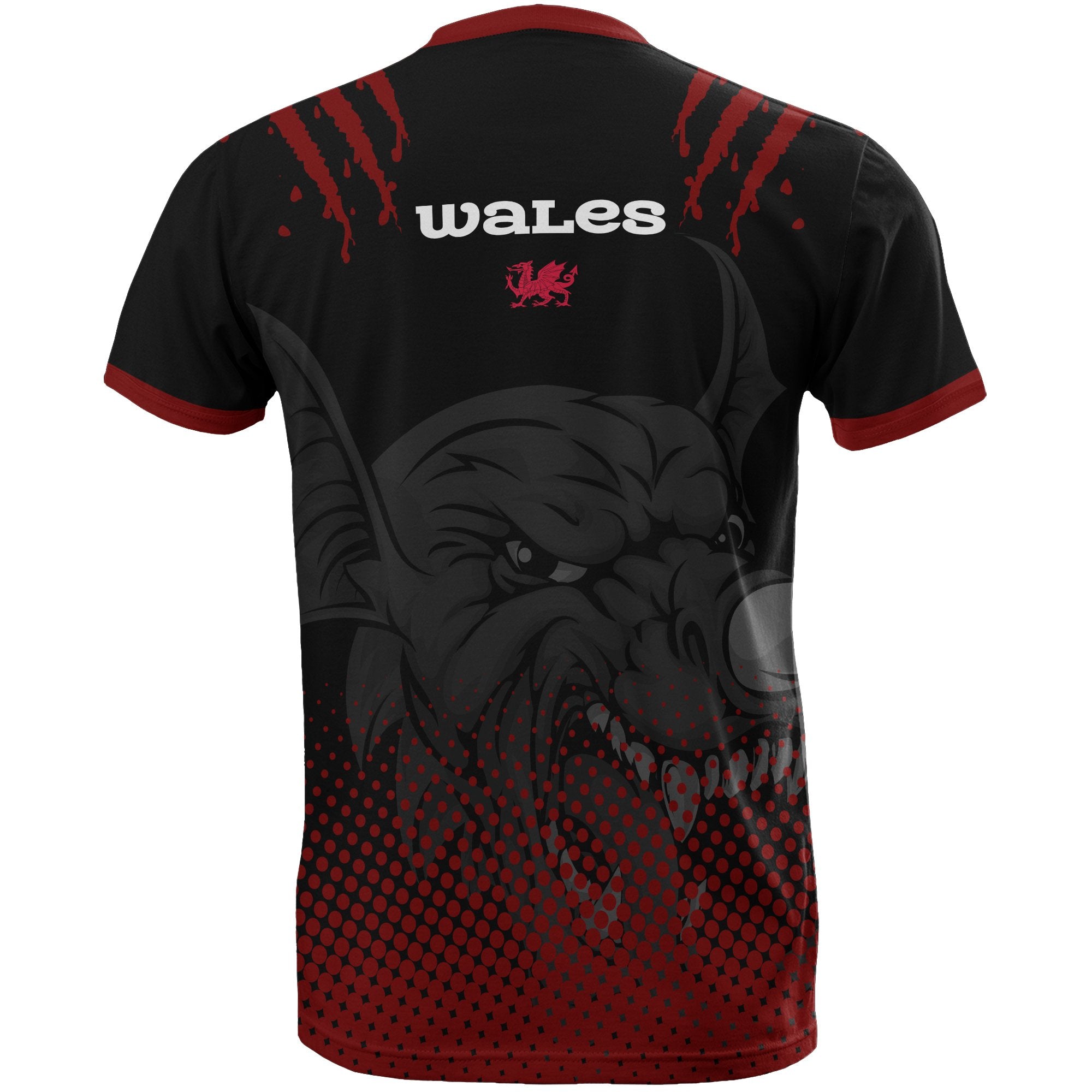 Wales Cymru Dragon Team T shirt - Vibe Hoodie Shop