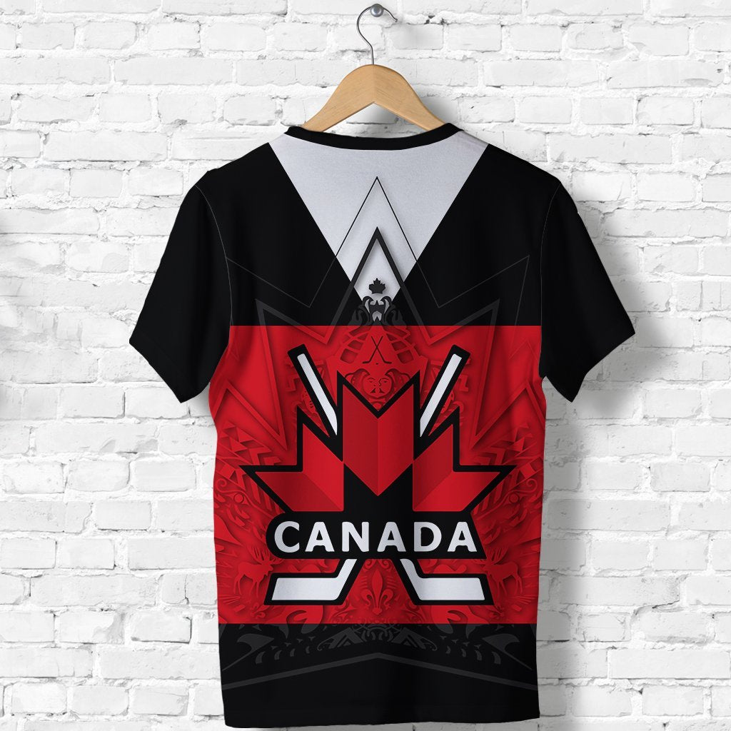 Canada Hockey T shirt - Maple Leaf Red - Vibe Hoodie Shop