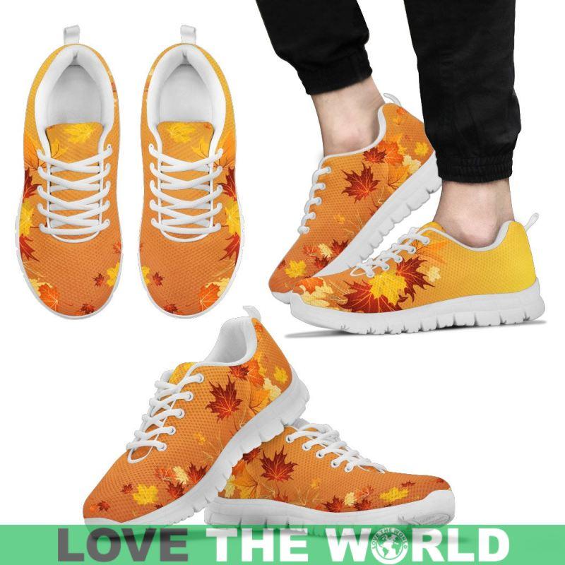 Canada Maple Leaf Illustration Men's / Women's Sneakers (Shoes) 02 - Vibe Hoodie Shop