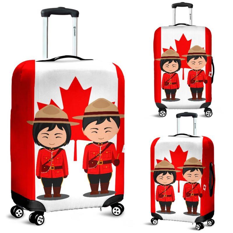 Canada National Dress Flag Man Woman Luggage Cover - Vibe Hoodie Shop