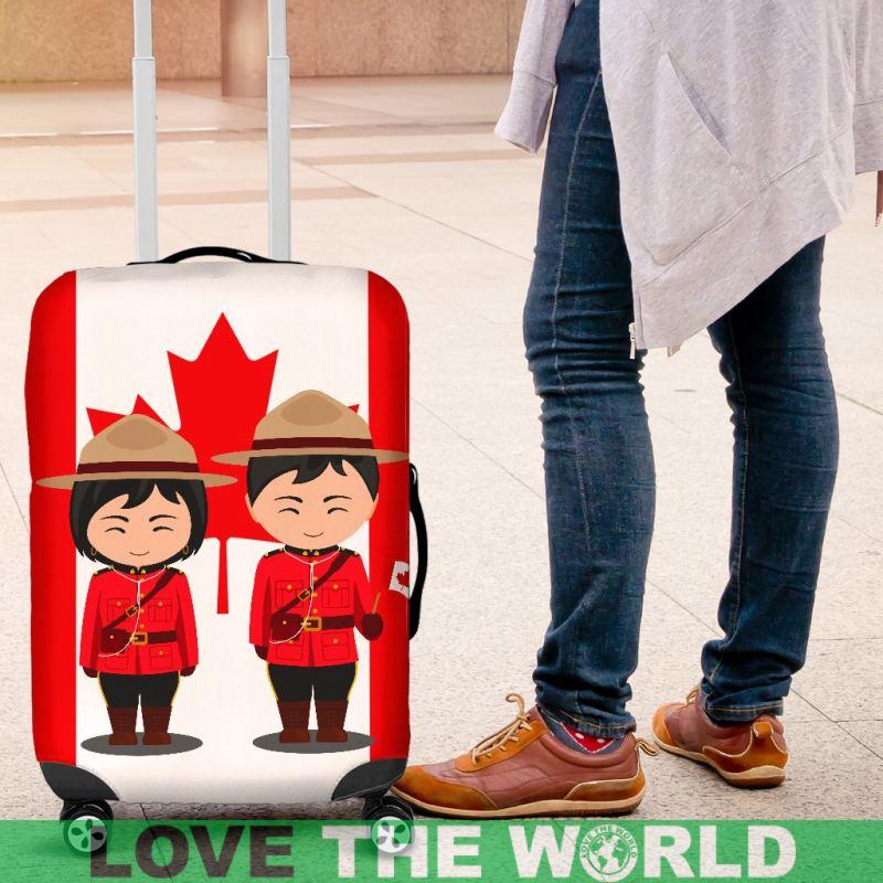 Canada National Dress Flag Man Woman Luggage Cover - Vibe Hoodie Shop