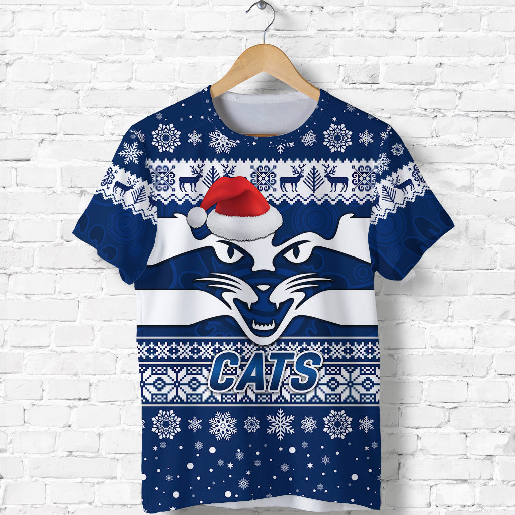 Geelong Cats T shirt Christmas Simple Style - Vibe Hoodie Shop