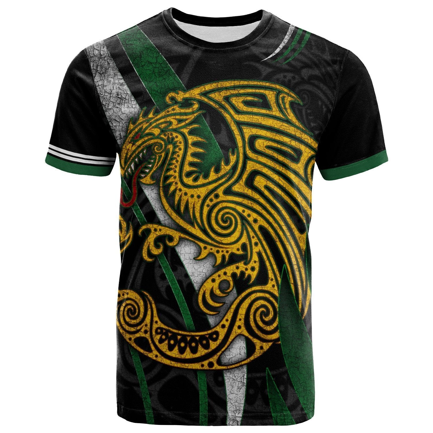 Celtic T shirt - Celtic Dragon Sport Style - Vibe Hoodie Shop