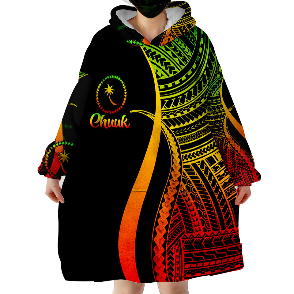 Chuuk Reggae Version Wearable Blanket Hoodie - Vibe Hoodie Shop