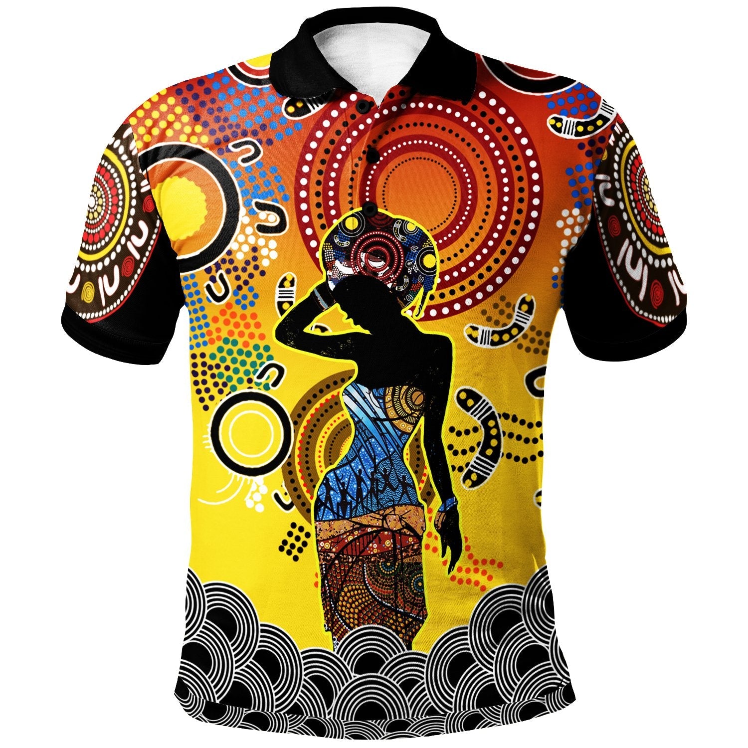 Aboriginal Polo - Aboriginal Girl - Vibe Hoodie Shop