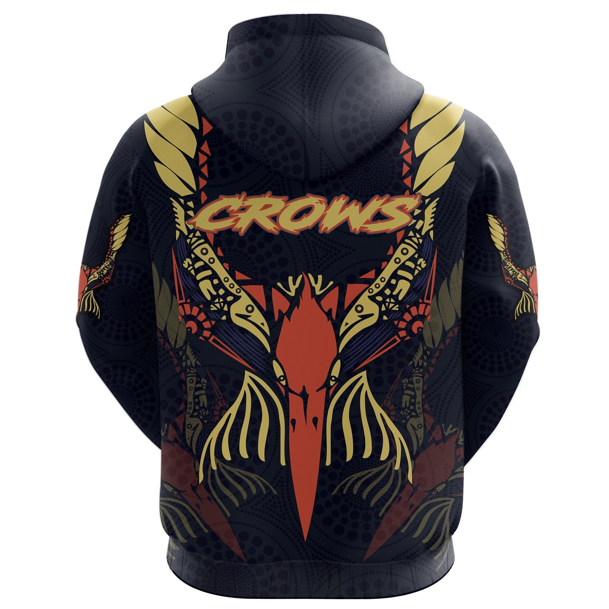 (Custom Personalised) Adelaide Hoodie Simple Indigenous Crows - Vibe Hoodie Shop