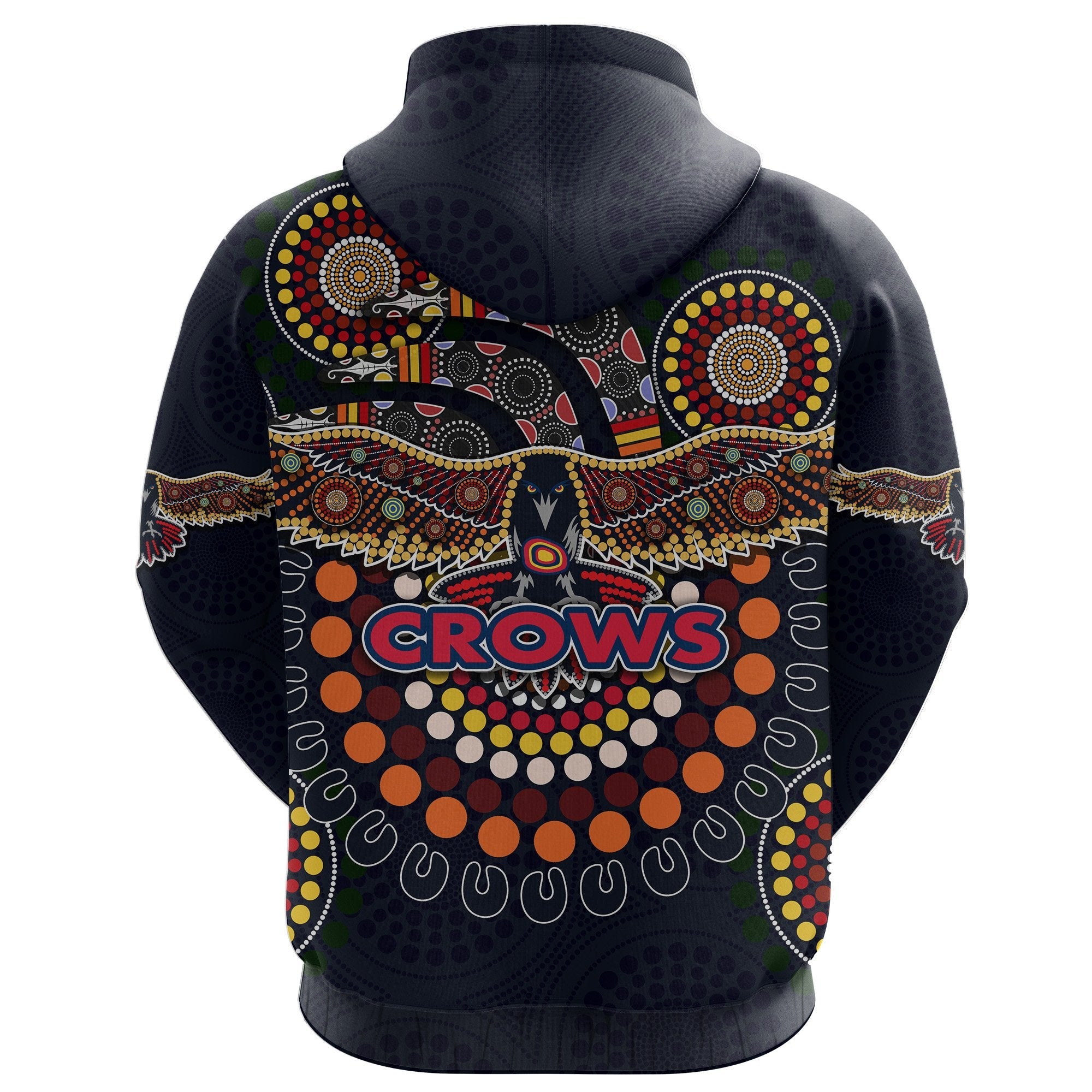 (Custom Personalised) Adelaide Zip Hoodie Indigenous Crows - Vibe Hoodie Shop