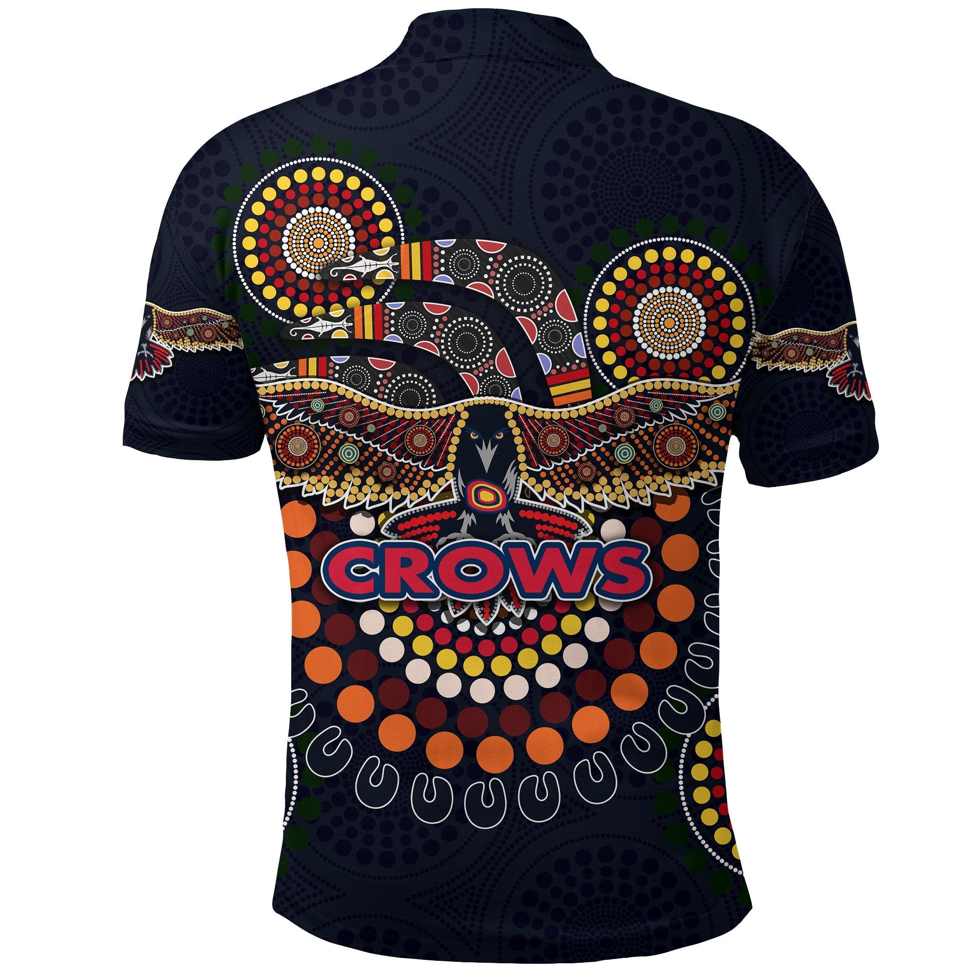 Adelaide Polo Shirt Indigenous Crows - Vibe Hoodie Shop