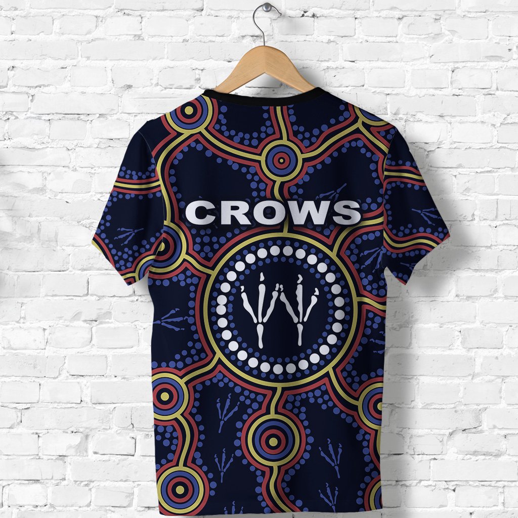 Adelaide T shirt Indigenous Crows Footprint - Vibe Hoodie Shop