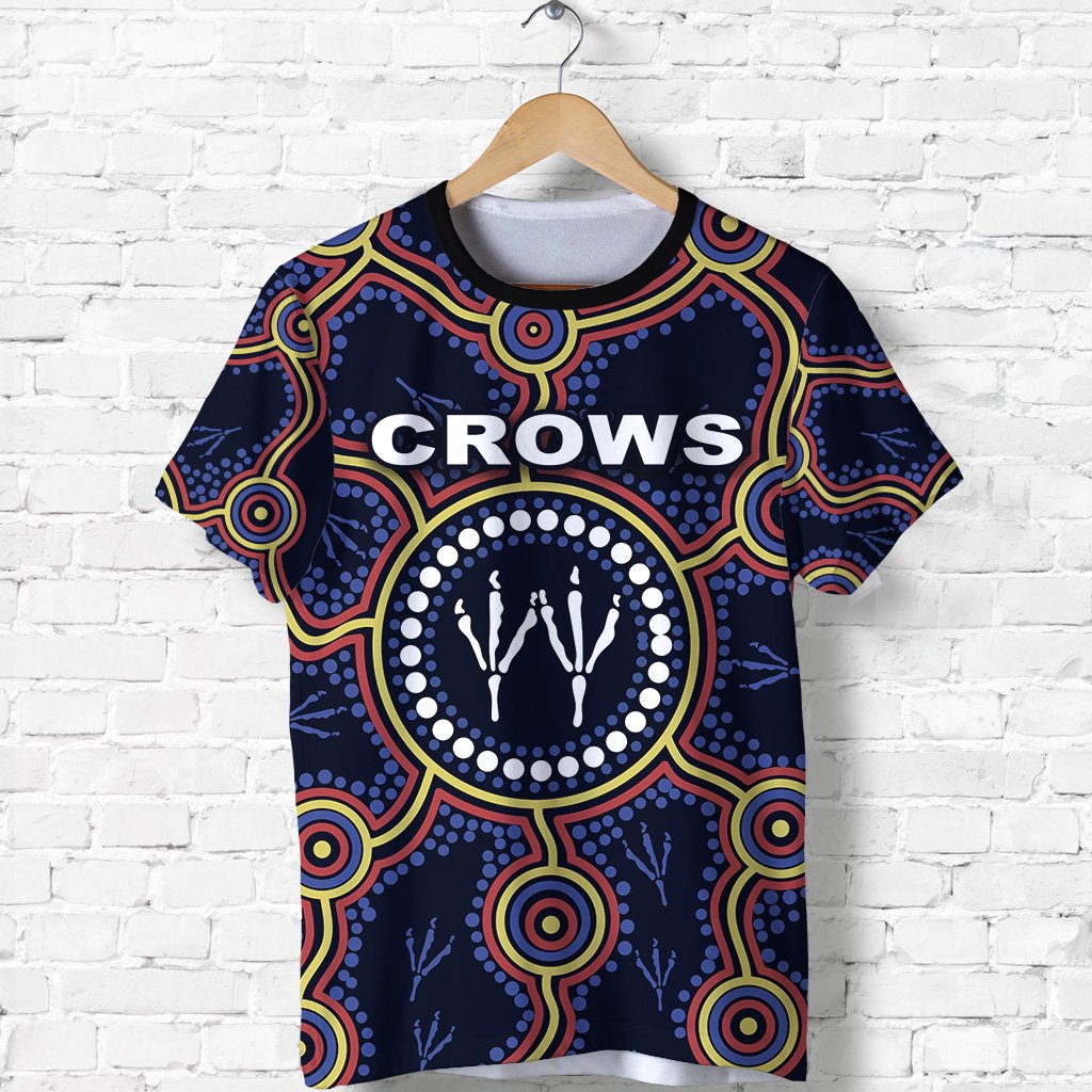 Adelaide T shirt Indigenous Crows Footprint - Vibe Hoodie Shop