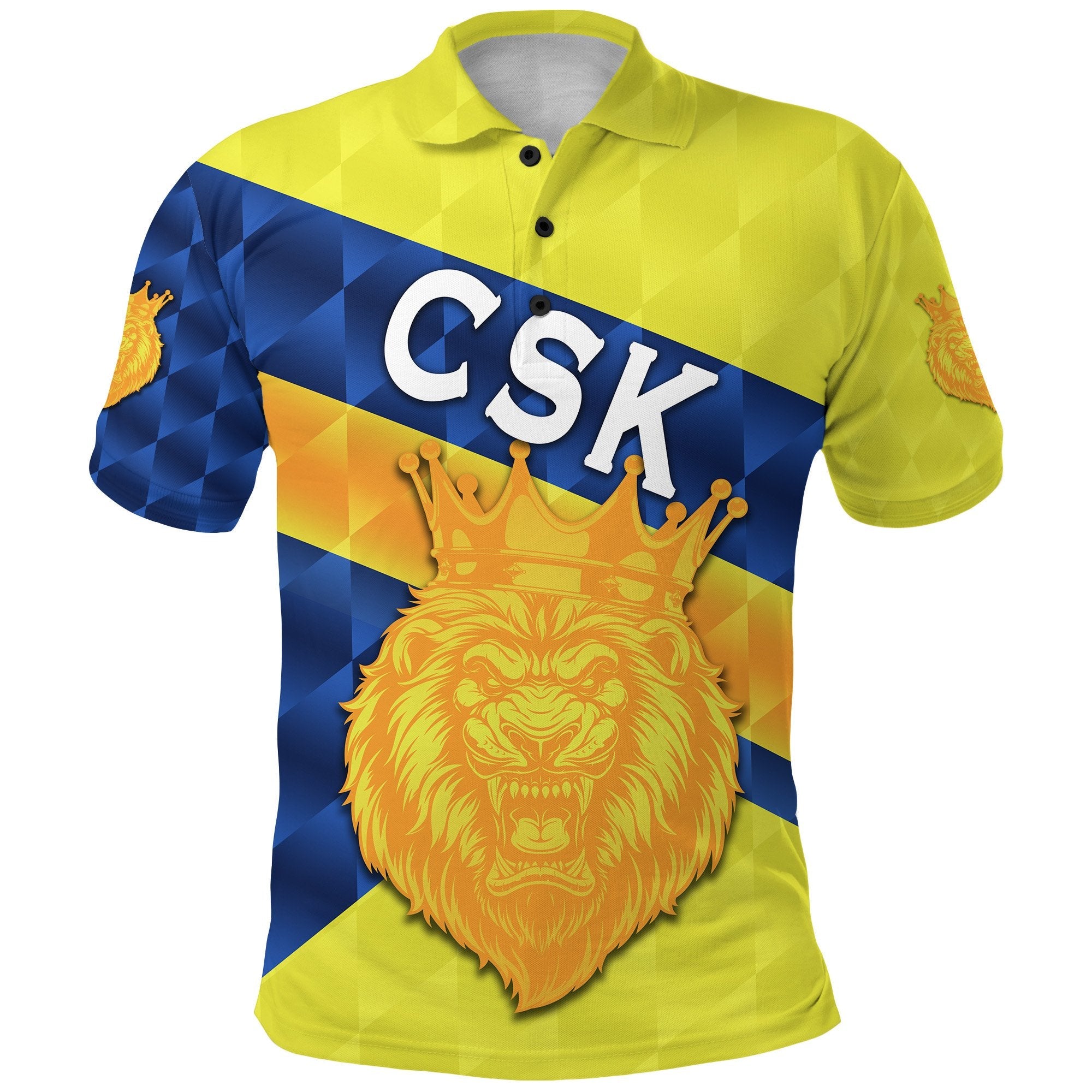 Chennai Super Kings Polo Shirt Cricket Sporty Style - Vibe Hoodie Shop