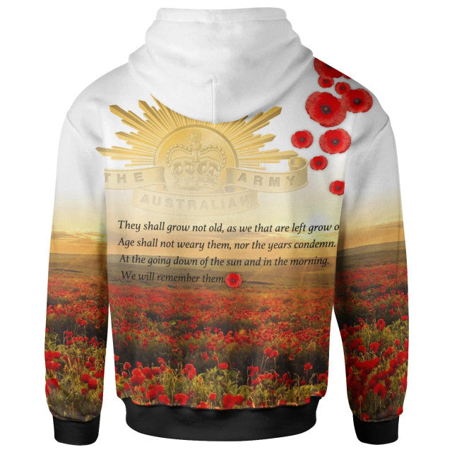 Australia Anzac Day Hoodie - We Will Remember Them Ver2 - Vibe Hoodie Shop