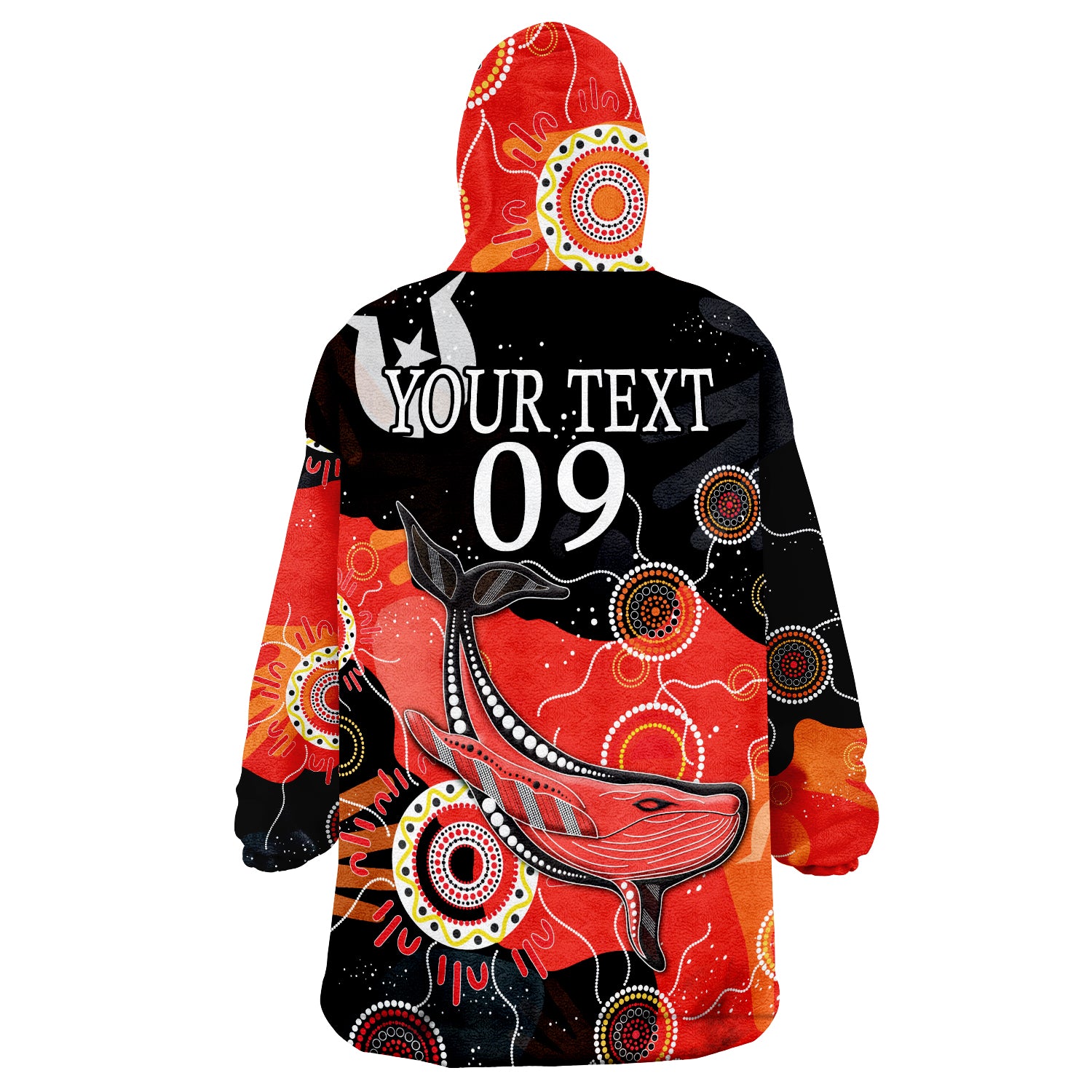 (Custom Personalised) Dragons Rugby NAIDOC Week 2022 - Aboriginal Style Wearable Blanket Hoodie - Vibe Hoodie Shop