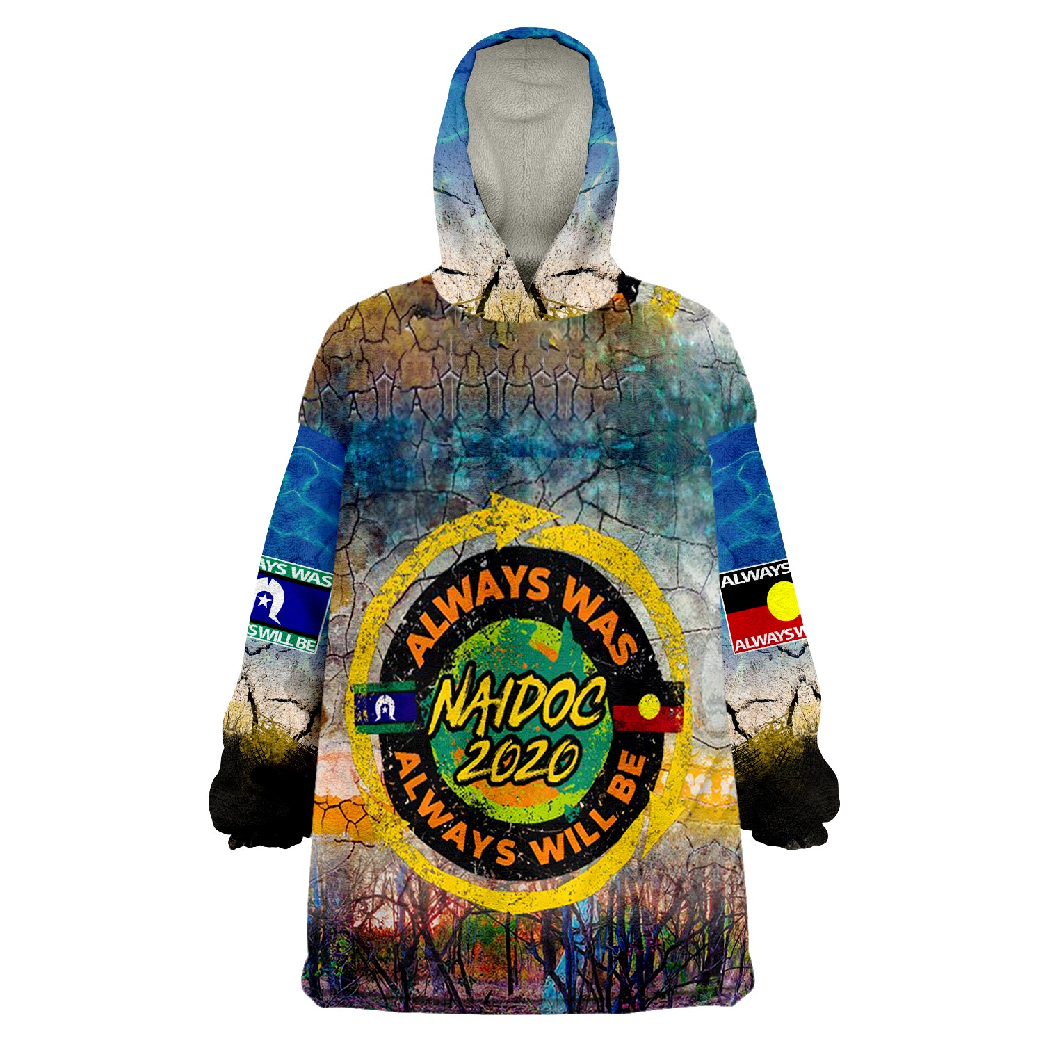 (Custom Personalised) NAIDOC Week Wearable Blanket Hoodie - Vibe Hoodie Shop