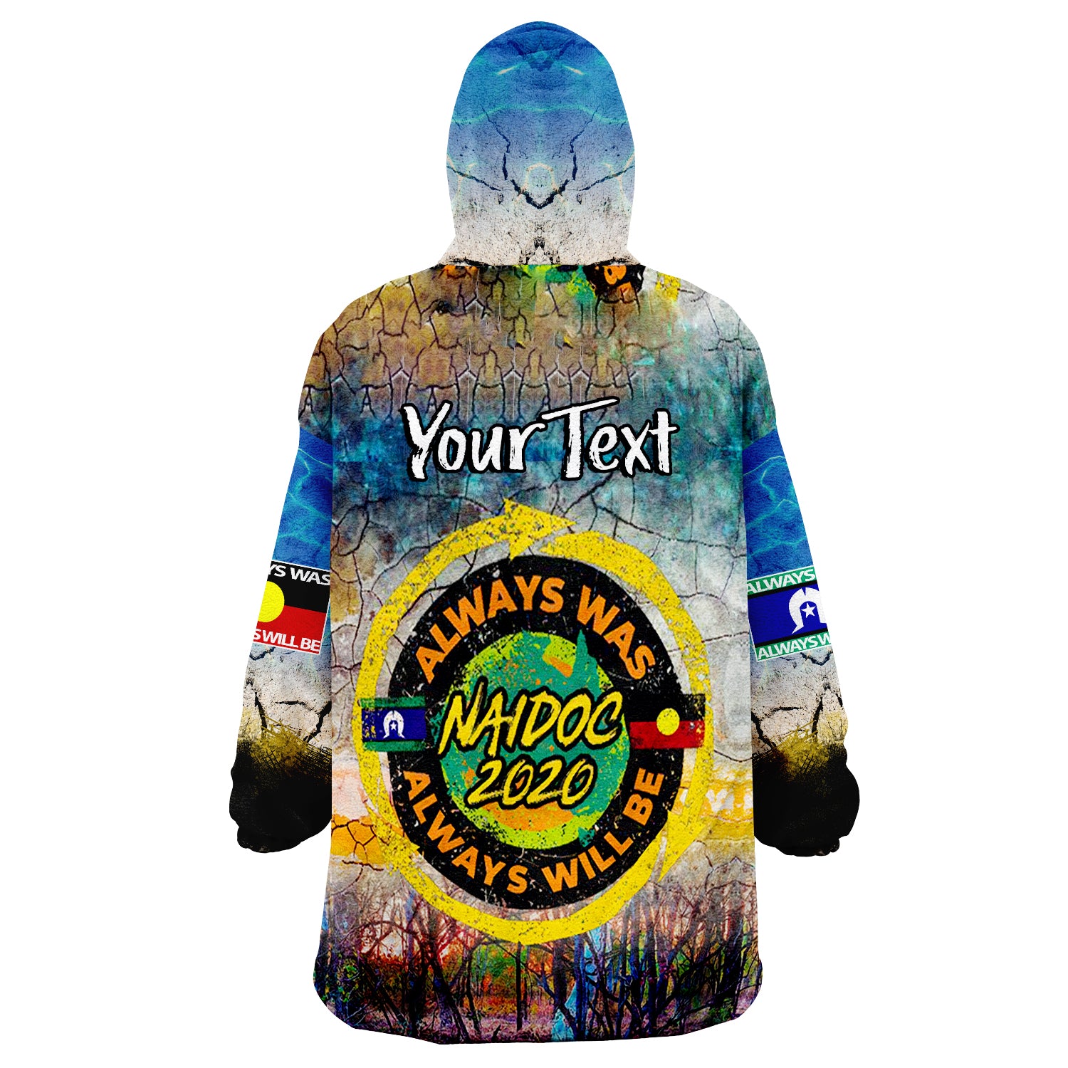 (Custom Personalised) NAIDOC Week Wearable Blanket Hoodie - Vibe Hoodie Shop