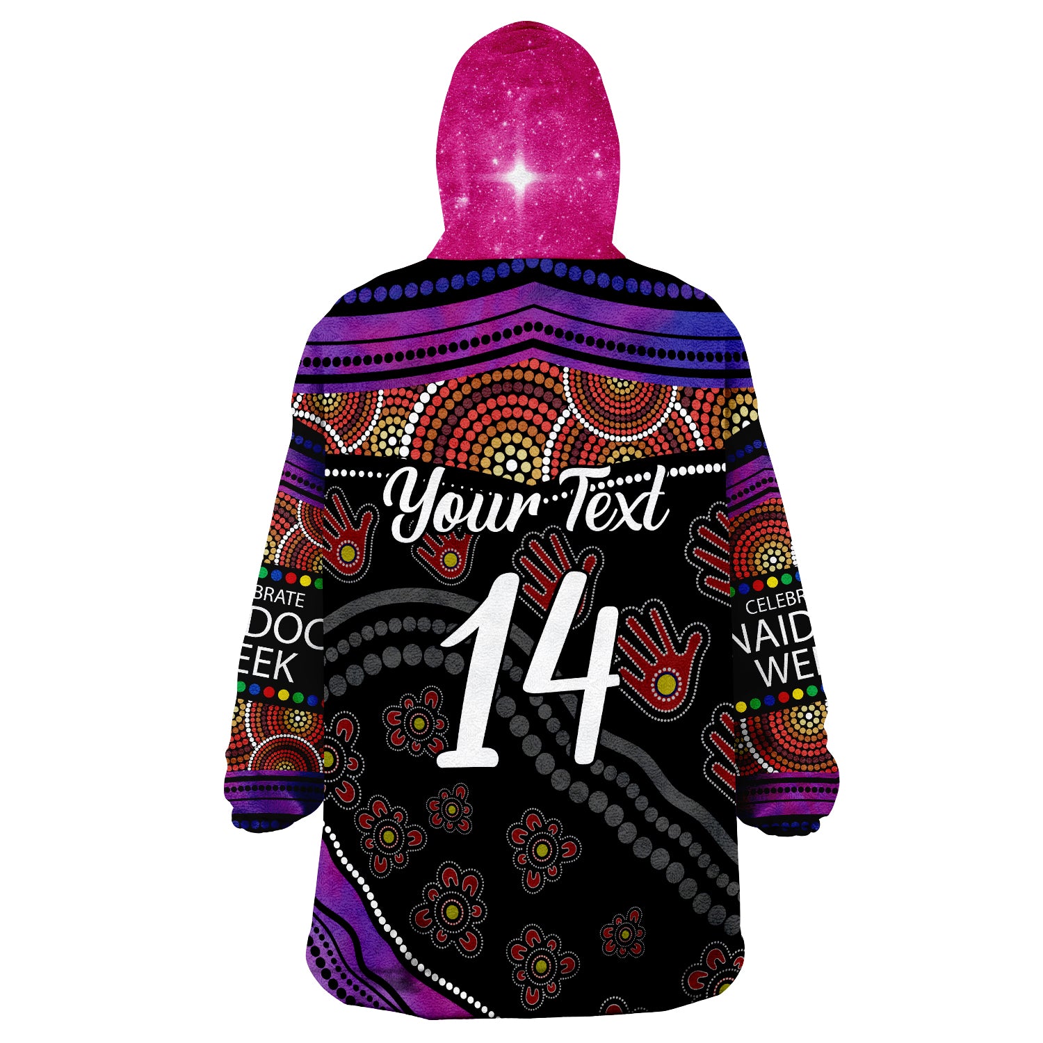 (Custom Text And Number) Aussie Aboriginal Heal Country Torres Strait Islanders Wearable Blanket Hoodie - Vibe Hoodie Shop