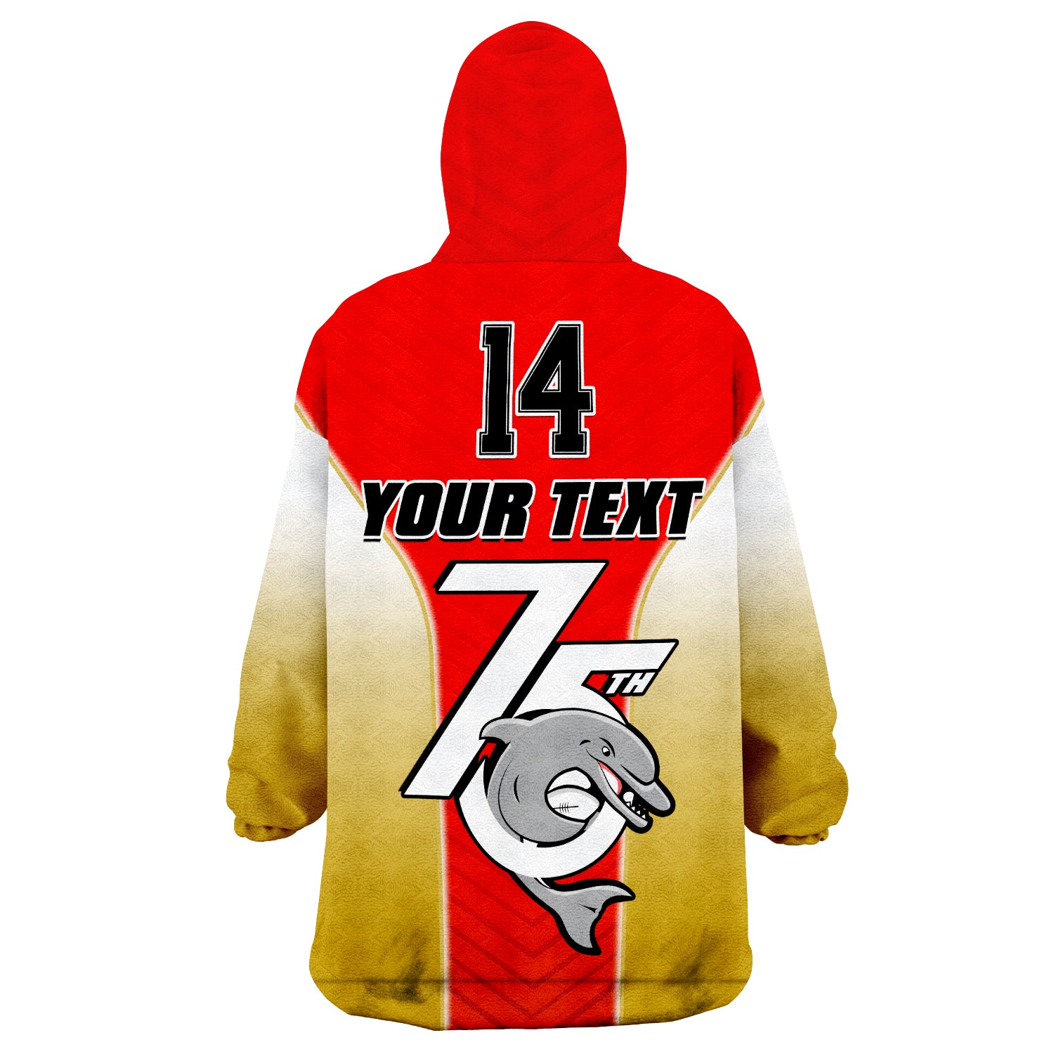 (Custom Text and Number) Dolphins Rugby Since 1947 Dynamic Version Wearable Blanket Hoodie - Vibe Hoodie Shop