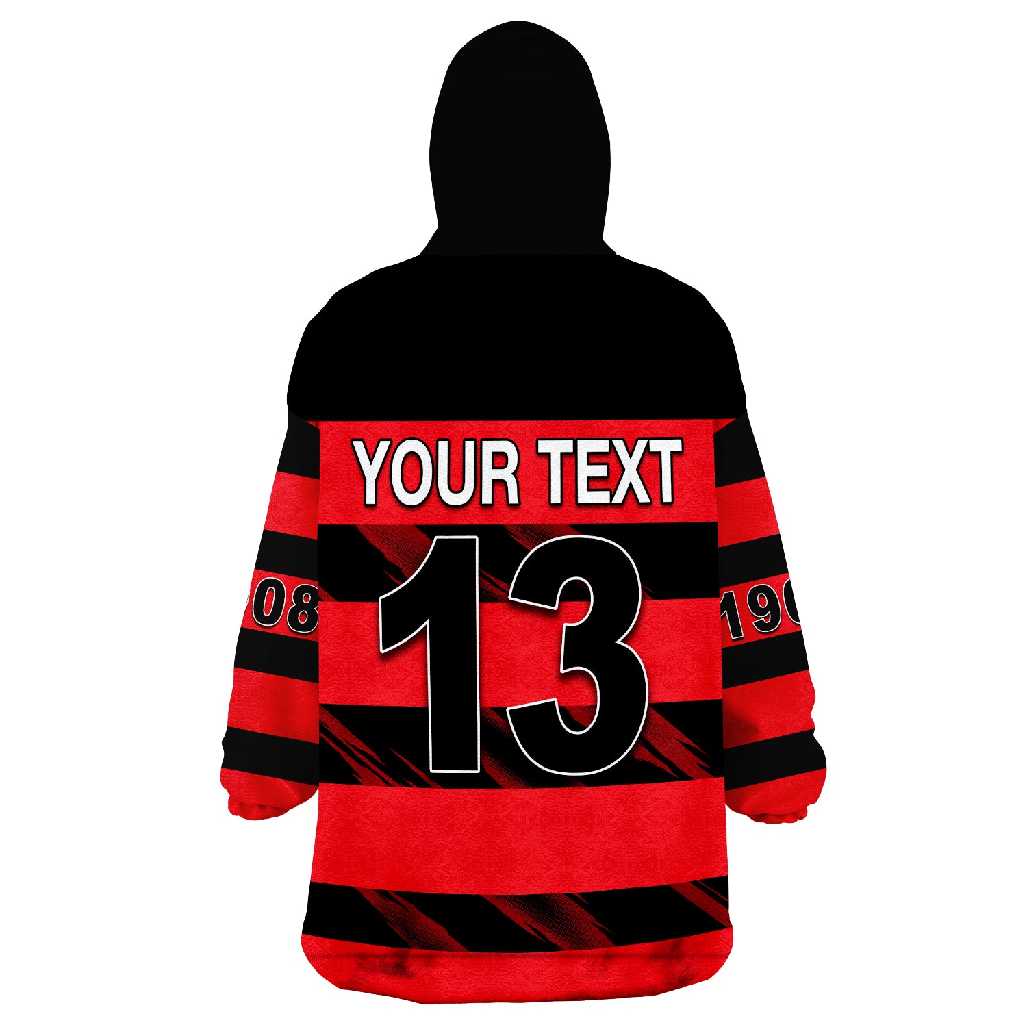 (Custom Text and Number) The Bears North Sydney Bears Strong Comeback Wearable Blanket Hoodie - Vibe Hoodie Shop