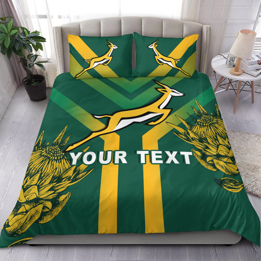 (Custom Personalised) South Africa Rugby 2021 Bedding Set Bokke Version Special - Vibe Hoodie Shop