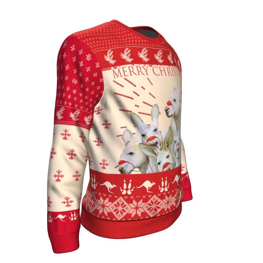 Christmas Australia Sweater - Kangaroo Shirt Merry Christmas - Unisex - Vibe Hoodie Shop